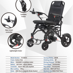 CARBON FIBER ELECTRIC WHEELCHAIR 8010