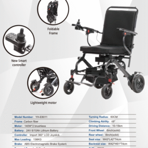 CARBON FIBER ELECTRIC WHEELCHAIR 8011